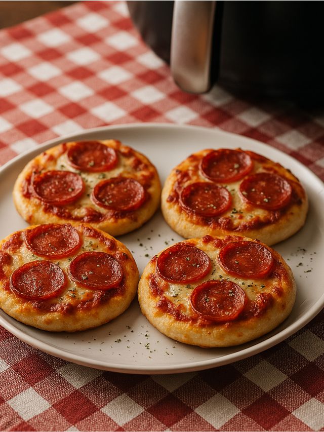 Mini Pizza Congelada na Air Fryer