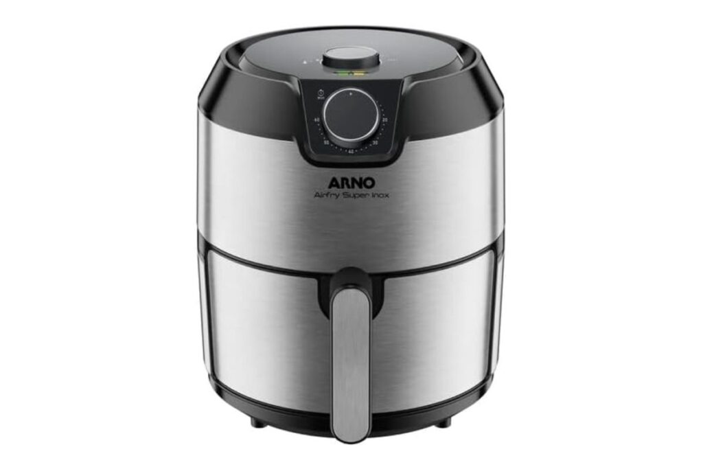 Airfry Super Inox Arno 4 Litros Preta e Inox é Boa
